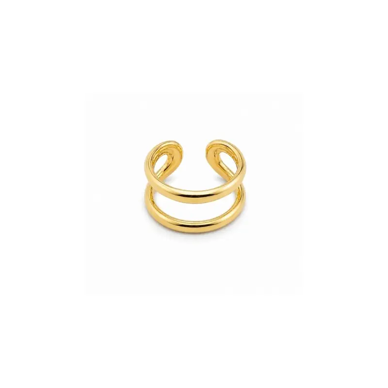 Earcuff Verguld Dames Twee boogjes
