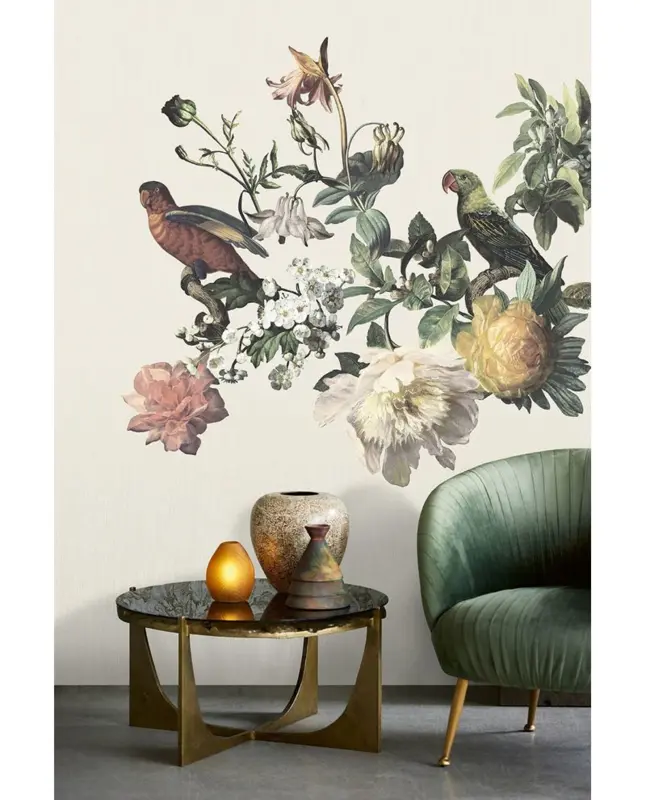 Eijffinger Museum 307401 fotobehang Birds Cream