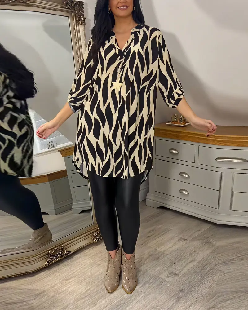 Eleanor - Damen Bluse mit Muster