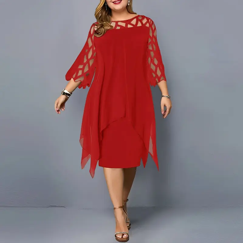 Eleanor - Schickes Chiffon-Midikleid