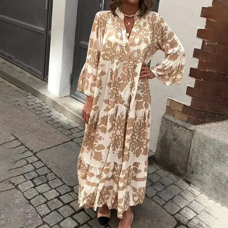 Emily | Blumiges und bequemes Damen Midi Kleid