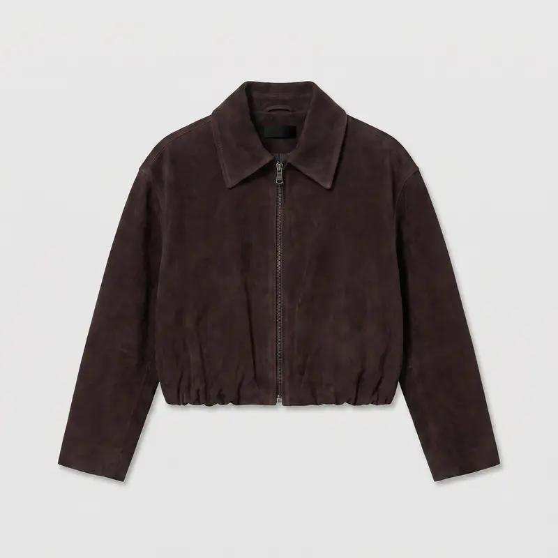 Enes Milia Jacket Suede Brown
