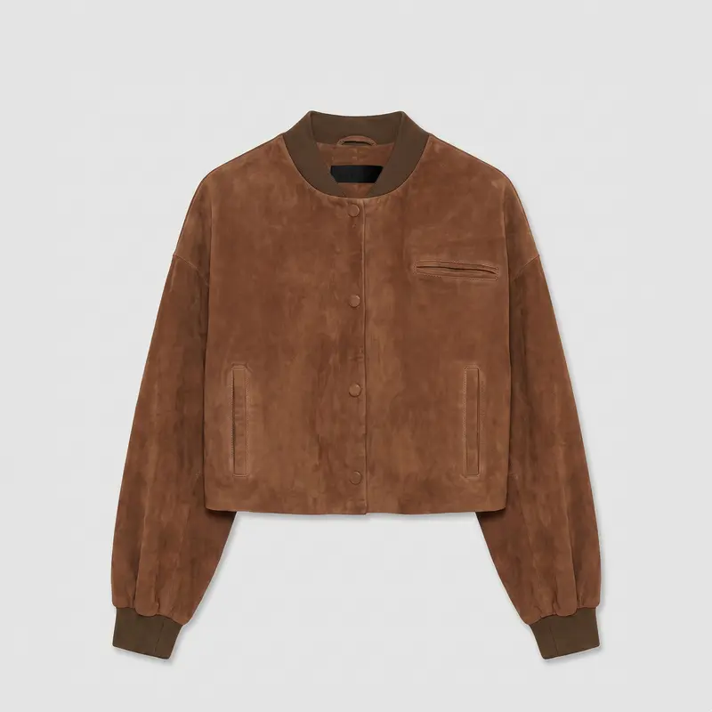 Enes Viktorya Jacket Suede Tobacco
