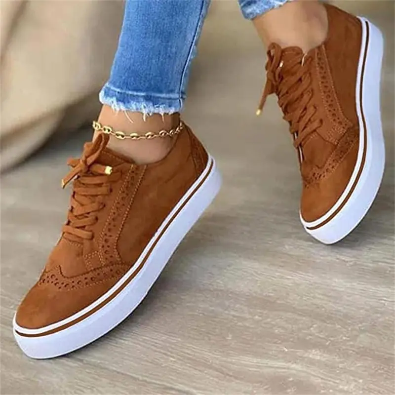 Felicia | Damen Lässige Plateau Sneakers für den Alltag