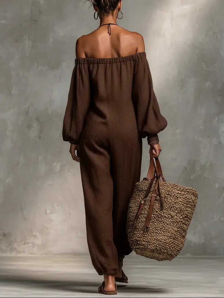 FENNA | Fließender Boho-Jumpsuit