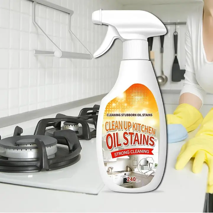 FettKlar Pro™ Küchen Entfetter Spray für Fett und Eingebrannte Rückstände Entfernen