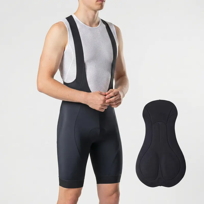 Fietsbroek Heren – Bretelbroek met 5D Zitkussen en Mesh-Bretels