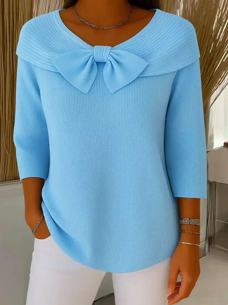 FLEUR | Elegantes Top mit Schleife und idealer Passform