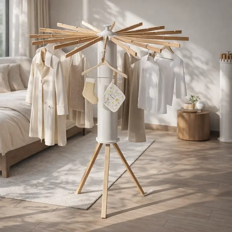 Folding Clothes Dryer – Steel, Space-Saving Design for Indoor and Outdoor Use