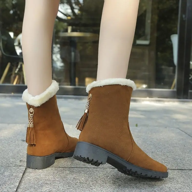 Gemütliche Plüschknöchelstiefel für Damen Winterwärme