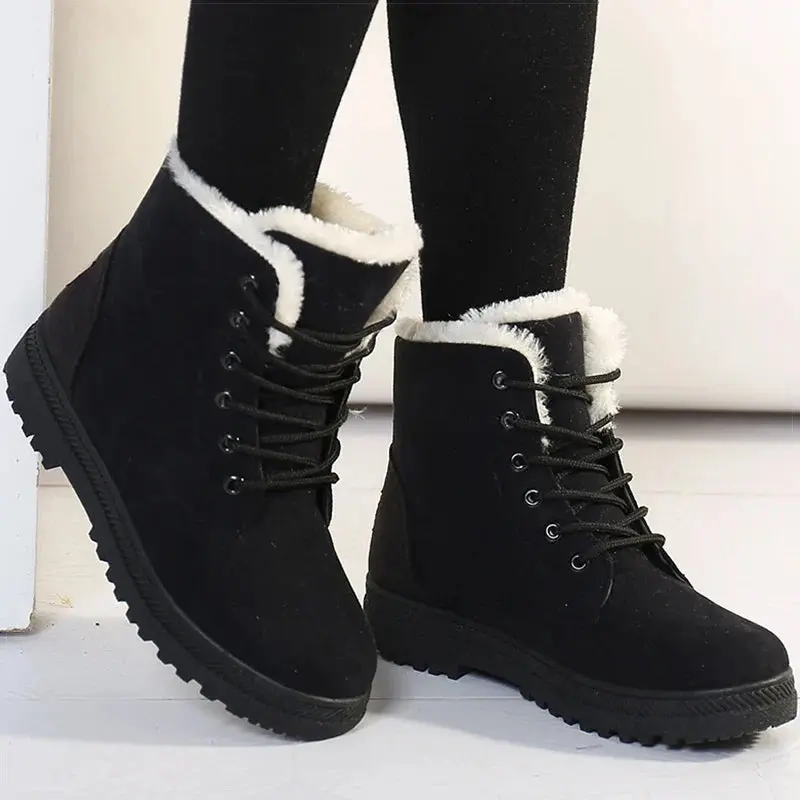 Gemütliche Winterwunderland Schnürstiefel