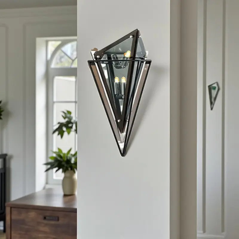 Geometrische - LED-Wandleuchte im Diamant-Design