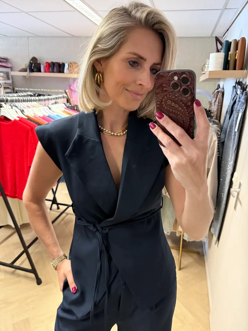 Gilet Daisy Donkerblauw