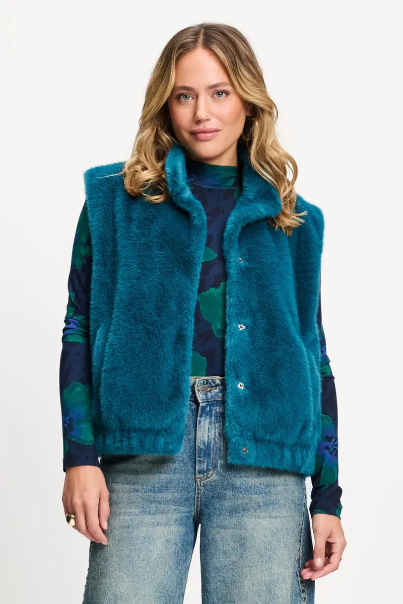 GILET - Ginny Teal Green