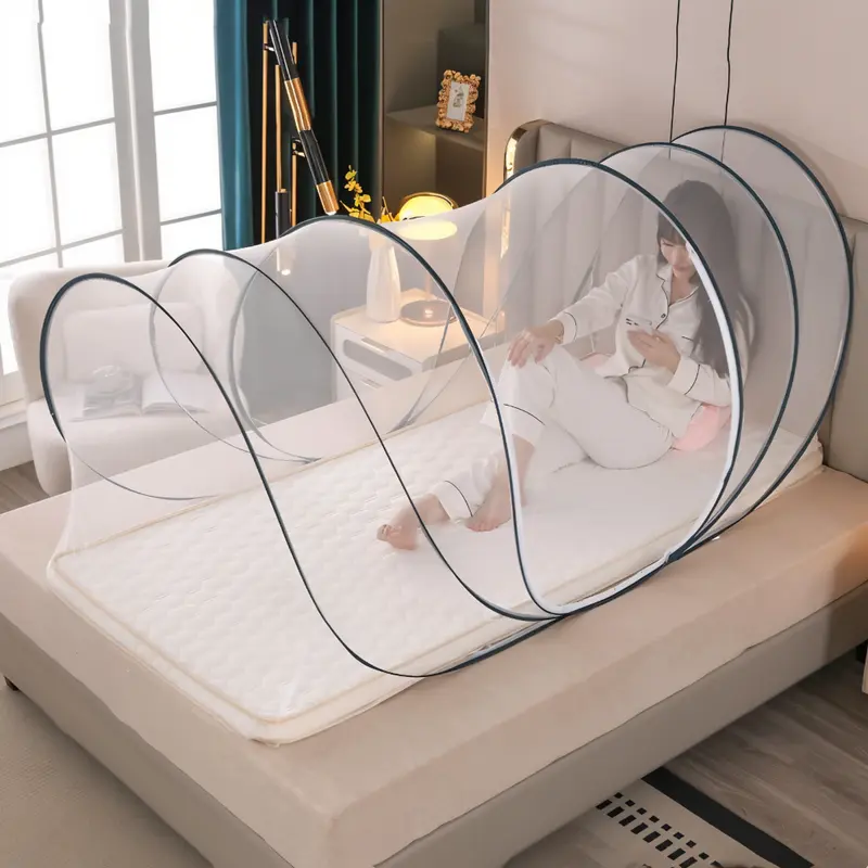 GlamNet - altbares rundes Moskitonetz 190x90x90 cm