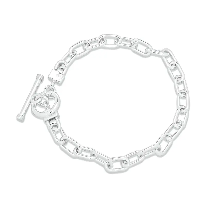 Glider bracelet with toggle clasp
