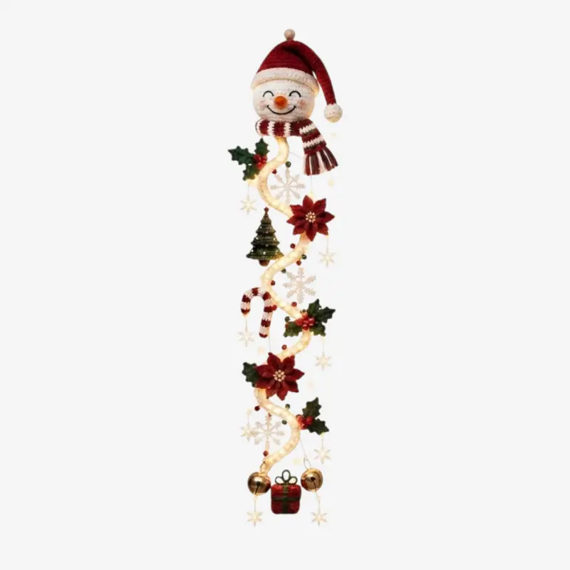Glockvia – Leuchtender Weihnachtsanhänger mit Glocken und Schneeflocken