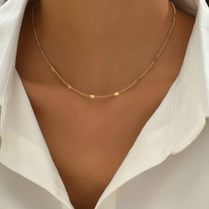 Golden Chic Buckle Necklace