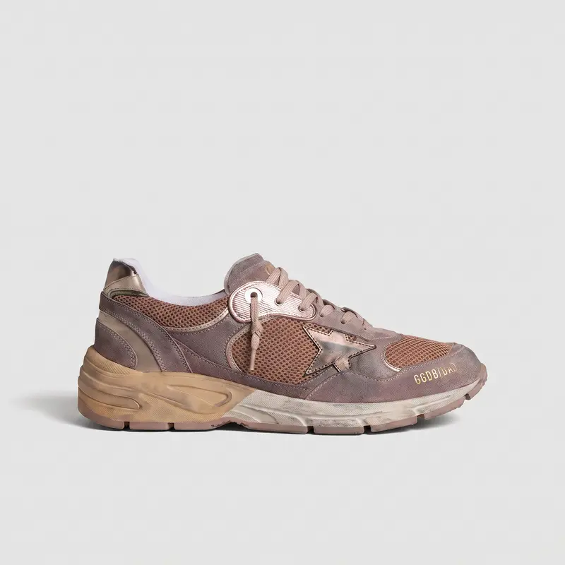 Golden Goose Dad-Star Lila/ Beige/ Canna Di