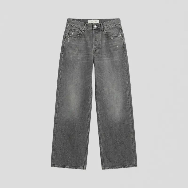 Golden Goose Journey M’s Wide Jeans Parker Vintage Iron Wash Grey