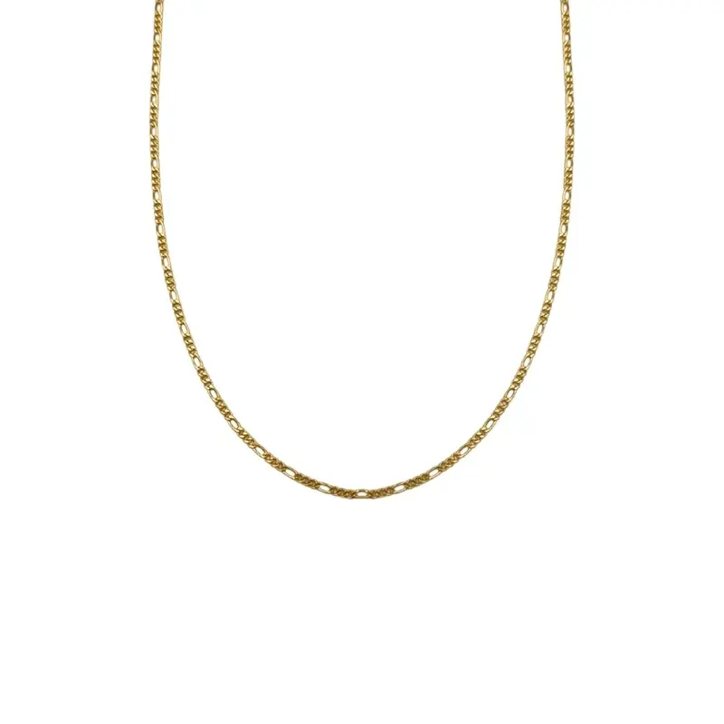 Goldfilled Figaro Schakelketting Smal – Goudkleurig Luxe dames kettinkje met schakels