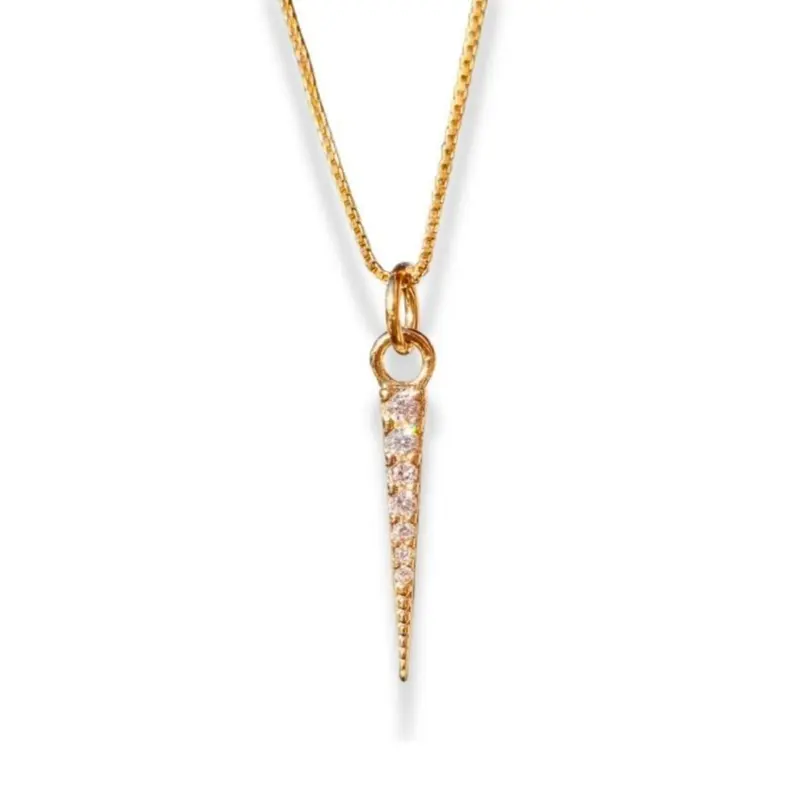 Goldfilled Stellar Ketting Zirkonia Steentjes  - Goud Kleur
