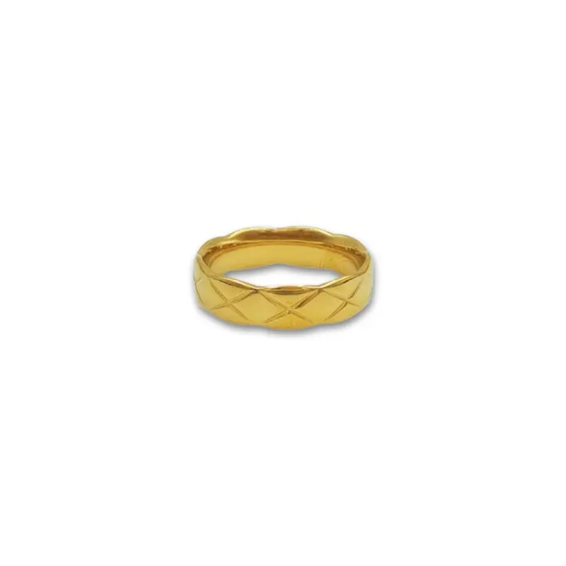 Goudkleurige Stalen Ring Cami Pillow -  RVS
