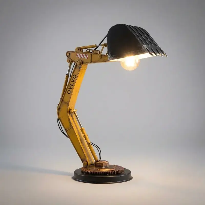 Graafmachinelamp – compact nachtlampje van ABS met gericht ledlicht via USB