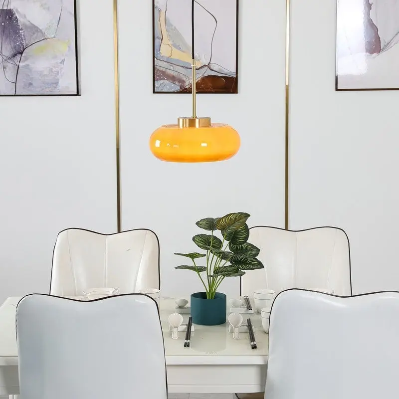 Hailie Brood Glazen Moderne Hanglamp | Dimbaar | E27 LED