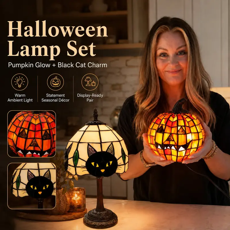 Halloweenlamp – vlamloos flakkerend licht voor schouw en gang