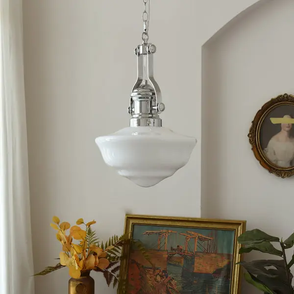 Halona - Pendelleuchte im Landhausstil mit Glasschirm