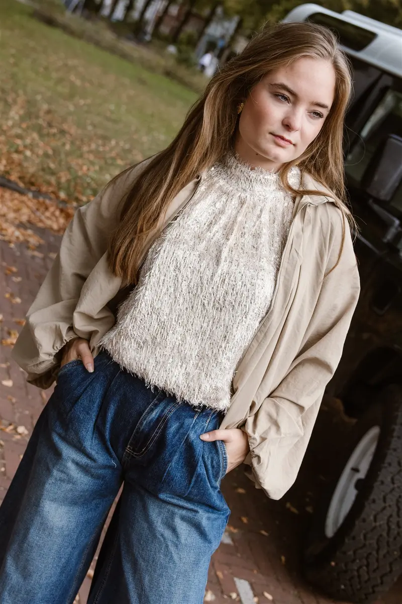 Haltertop Vera Beige