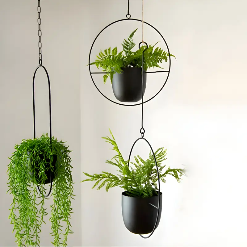 Hängeblumentopf - minimalistisch aus Eisen