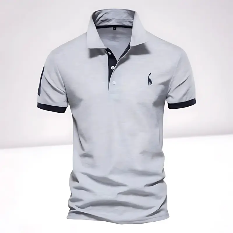 Herren Kurzarm Freizeit Slim Fit Poloshirt