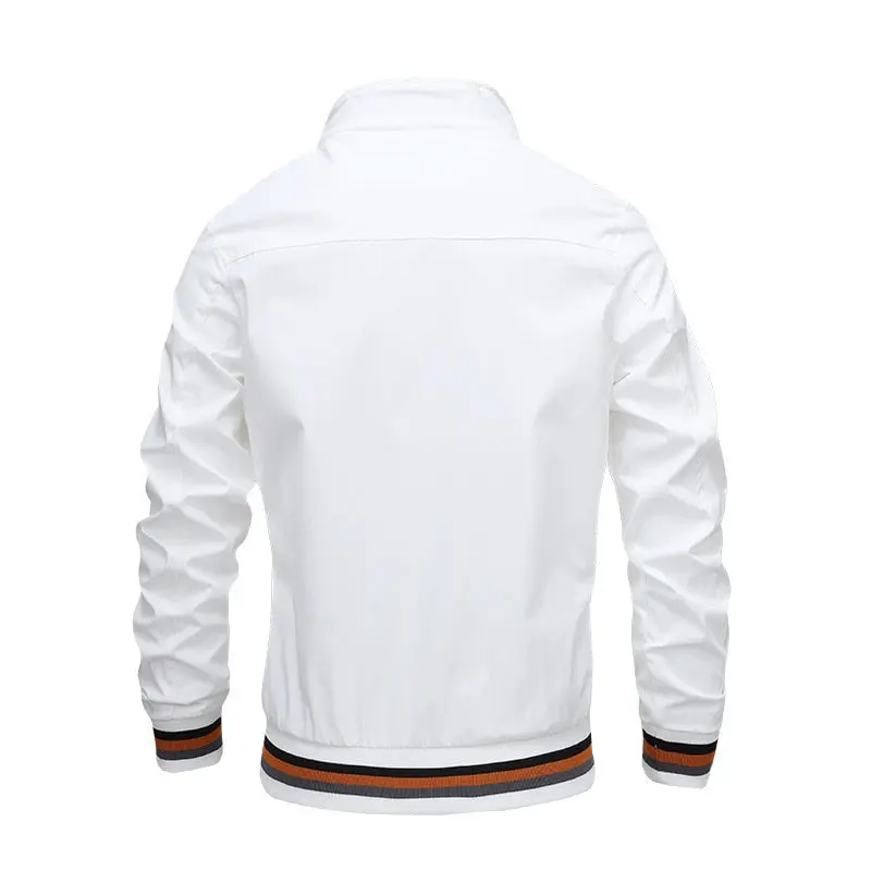 Herren Sommer Elastische Bündchen Bomberjacke