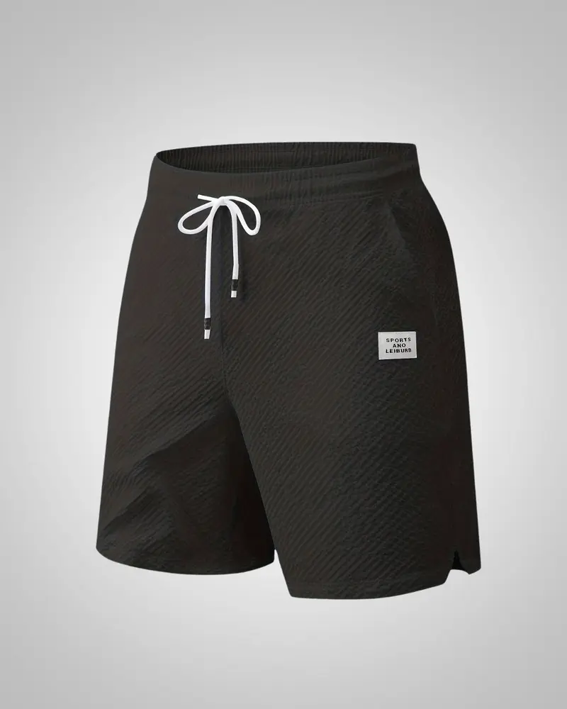 Herren Struktur Casual Strand Bermuda Shorts