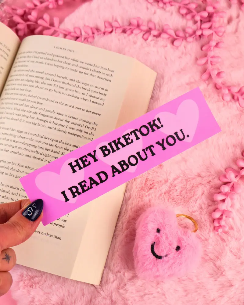 Hey Biketok! I Read About You. Vinyl Bumper Waterproof Sticker