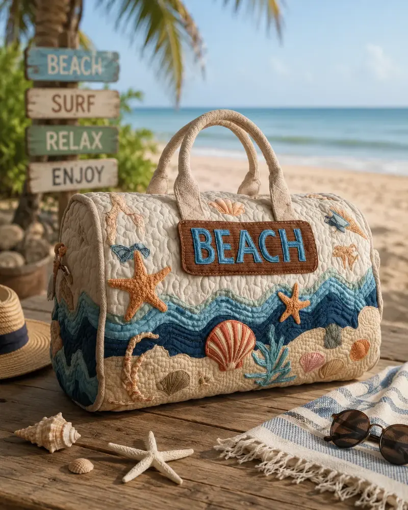 Hippie busje reistas – gewatteerde tas met ritssluiting in twee maten