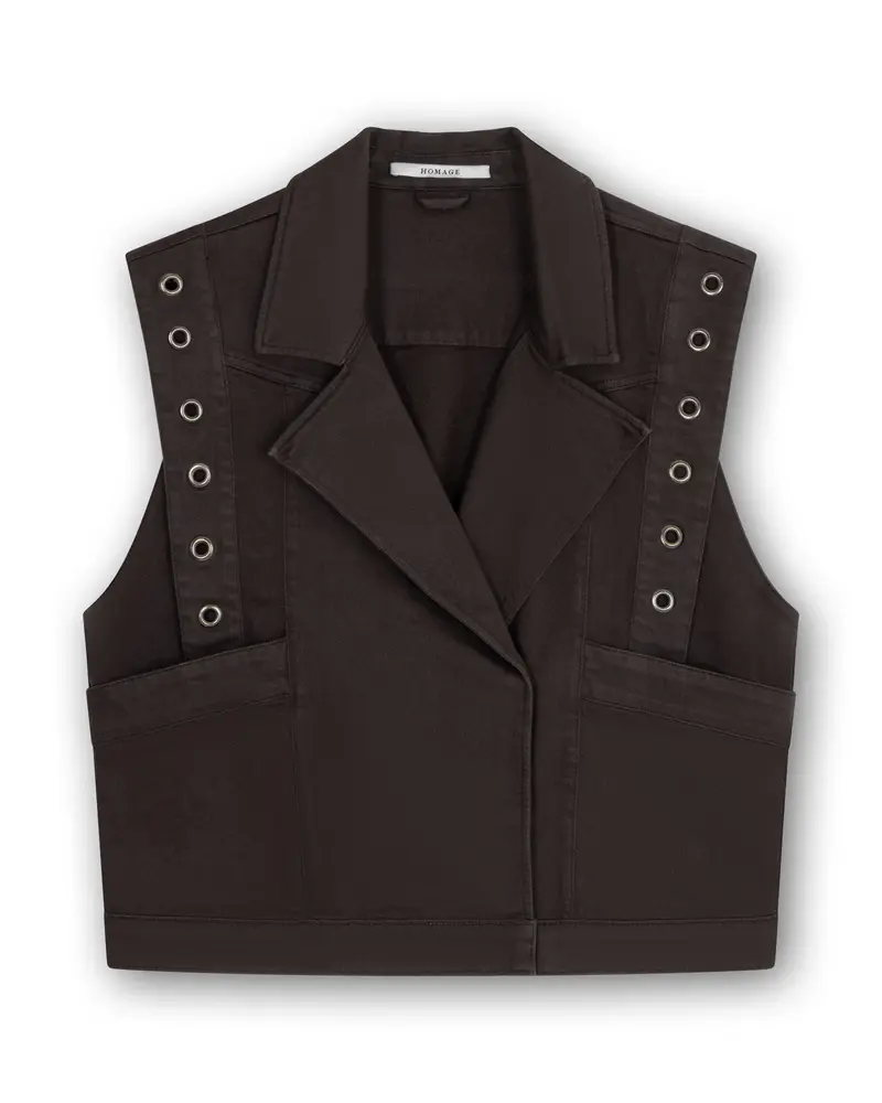 Homage Gilet Dark Brown
