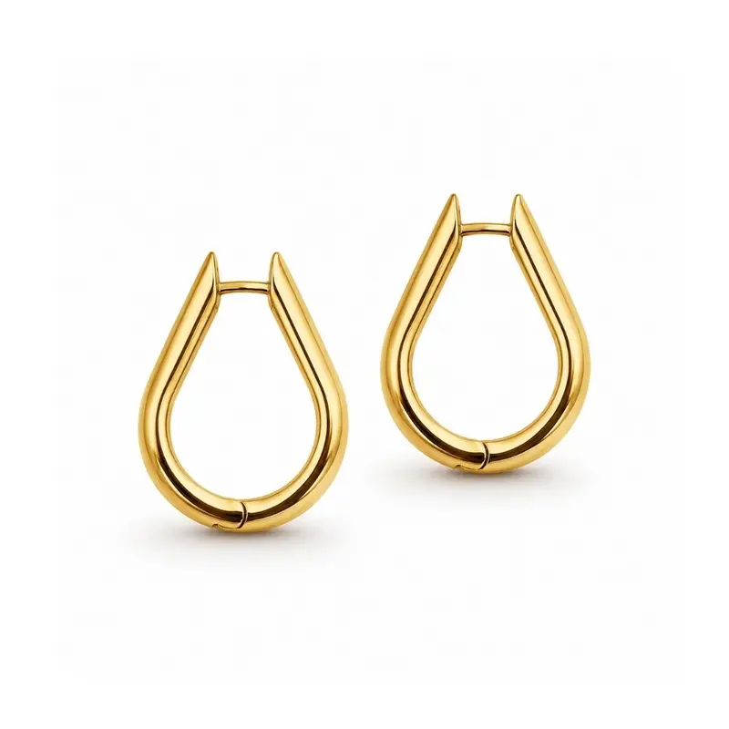 Hoop Oorbellen Goldfilled Druppel Vanessa