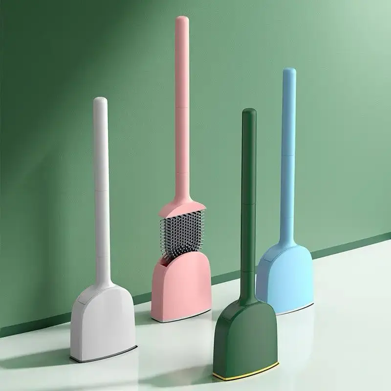 HygioFlex™ WC-Bürste Silikon mit Wandhalterung für Hygienische Toilettenreinigung