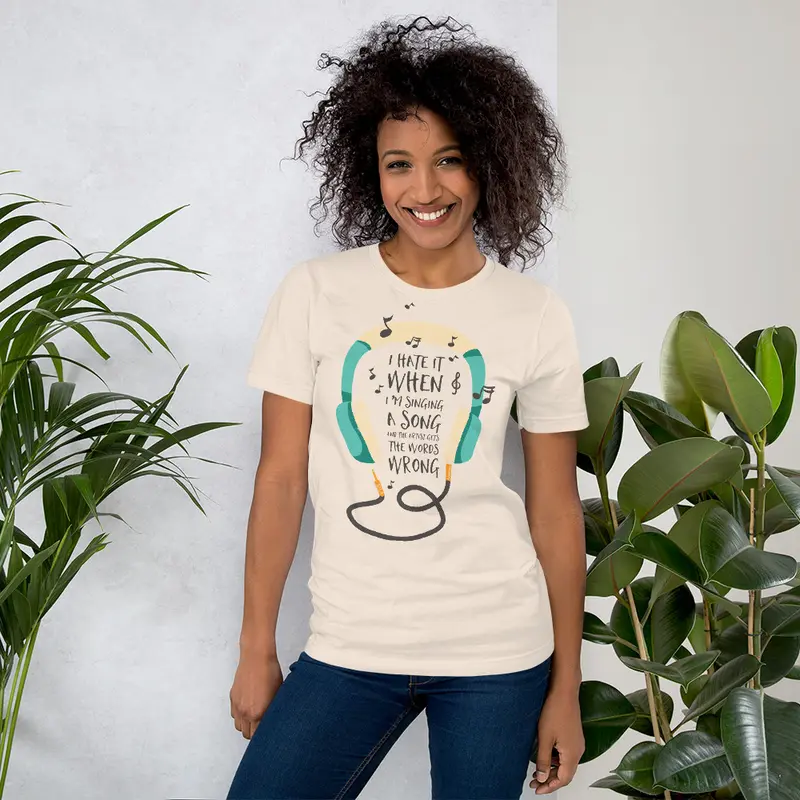 I hate it.. Short-Sleeve Unisex T-Shirt, gratis verzending