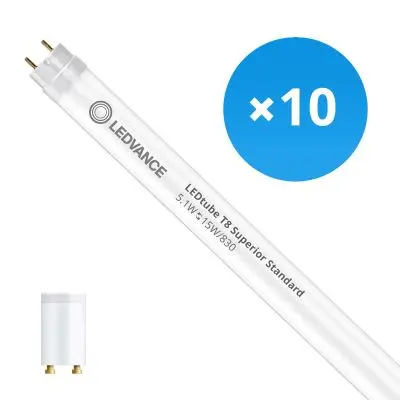 Illumix - Vorteilspack 10x Ledvance LED-Röhre T8 Superior