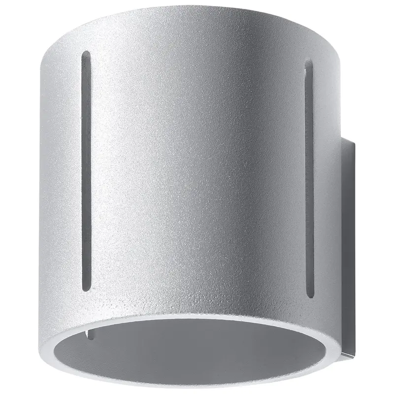 INEZ - Wandleuchte, graues Aluminium mit Perforation