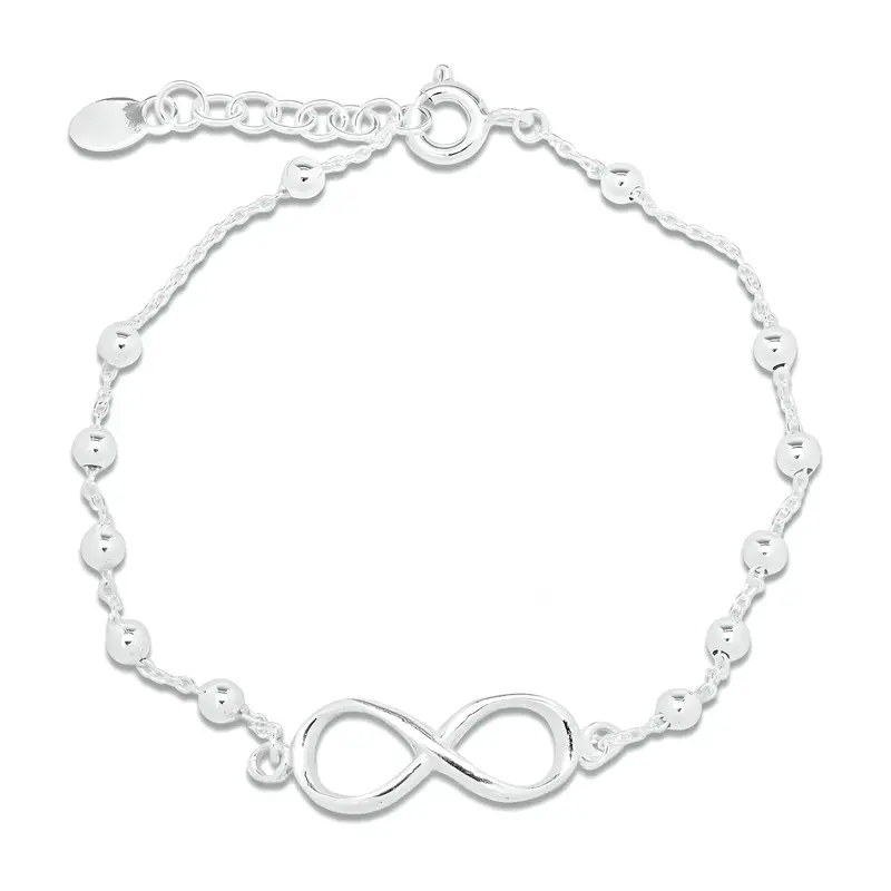 Infinity Bead – Silver Bracelet