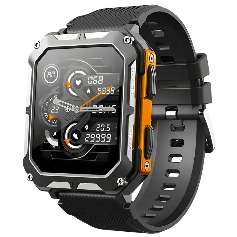 IronWatch - Onverwoestbare Outdoor Smartwatch Voor Mannen Met Lange Batterijduur & Gezondheidsfuncties