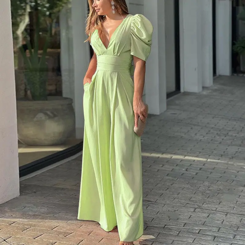 Isabella | Eleganter und stilvoller Jumpsuit mit weitem Bein