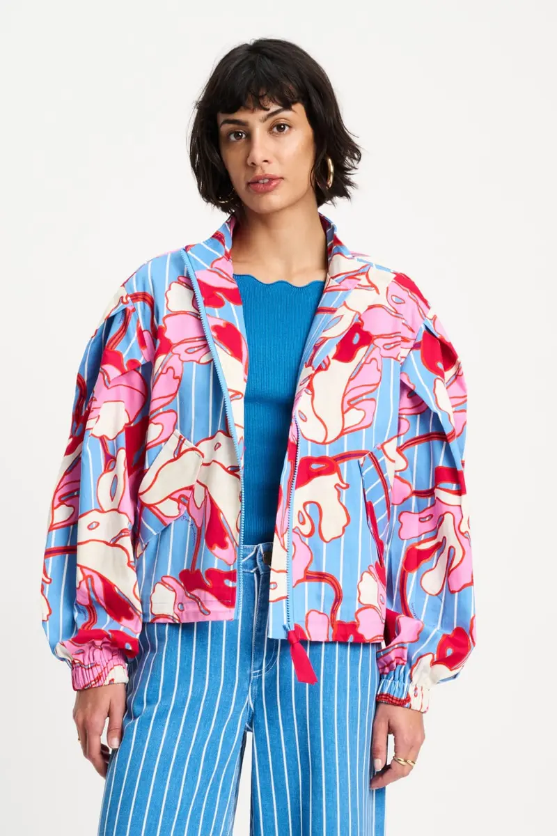 JACKET - Urban Flora Stripe