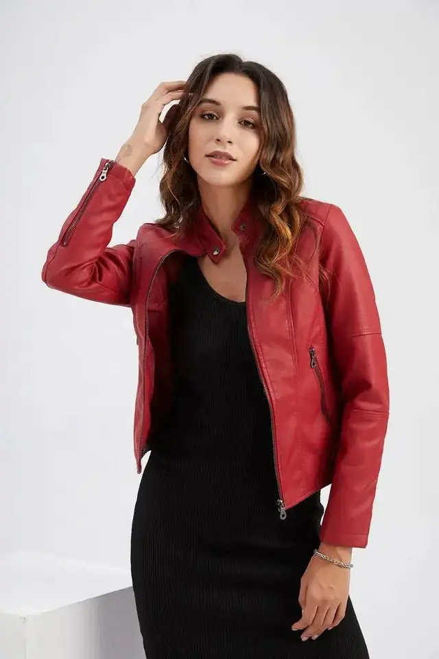 Jas met Leerlook – Tailored, Modern & Stijlvol