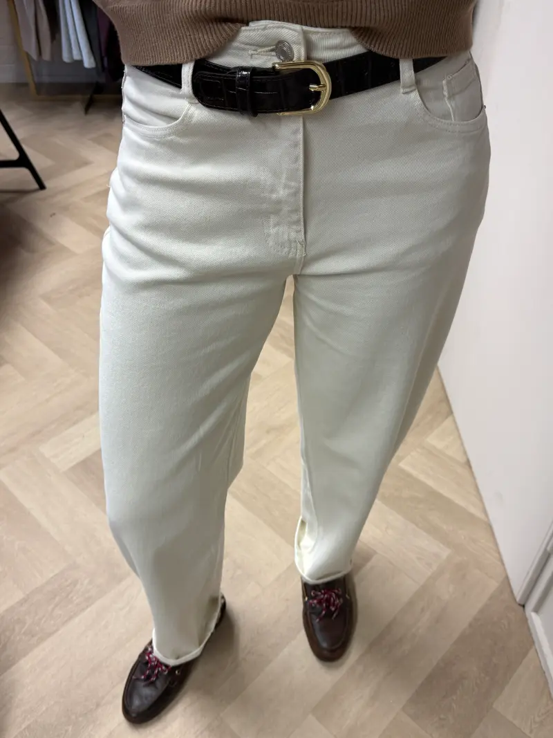 Jeans Bridget Barrel Ecru